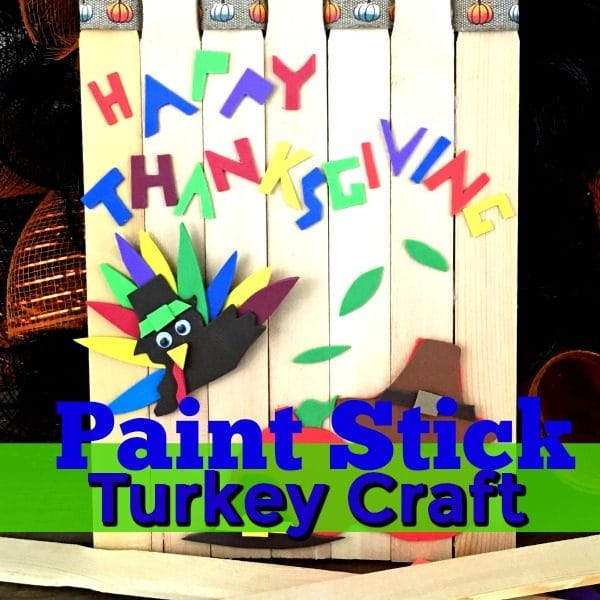 Thanksgiving Paint Stick Turkey Craft